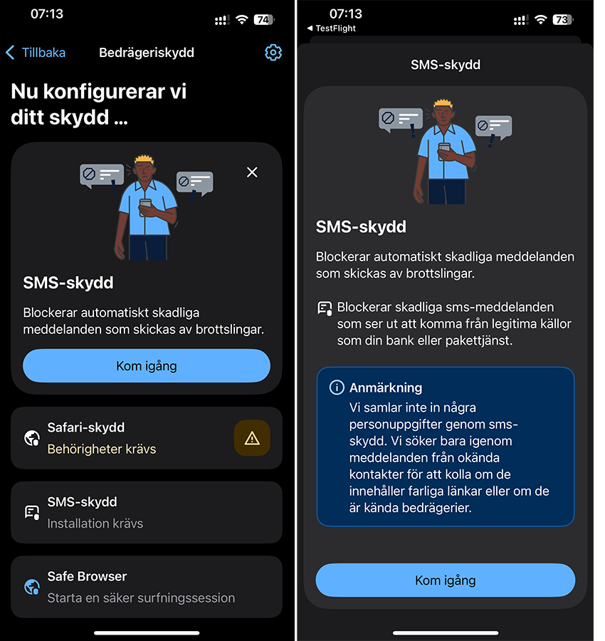 Tele2 Säker - SMS-Skydd iOS 2