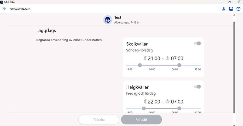 Tele2 Säker Familjeregler Guide - 6 - Läggdags